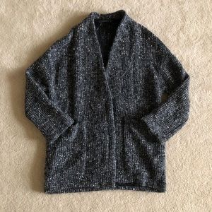ZARA Gray Sweater Coat Medium